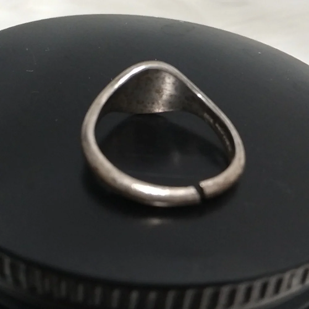 SALE! Antique 14K Gold Cross 925 Band Ring Flaw Can Be Easy Fix Stamped 14kt/925 - Picture 6 of 12